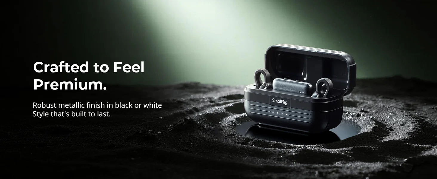 SmallRig S70 Wireless Microphone, 24-bit/48kHz Sampling 70dB SNR 40-Hour Runtime for Phone Camera for DJI for Insta360 -5715