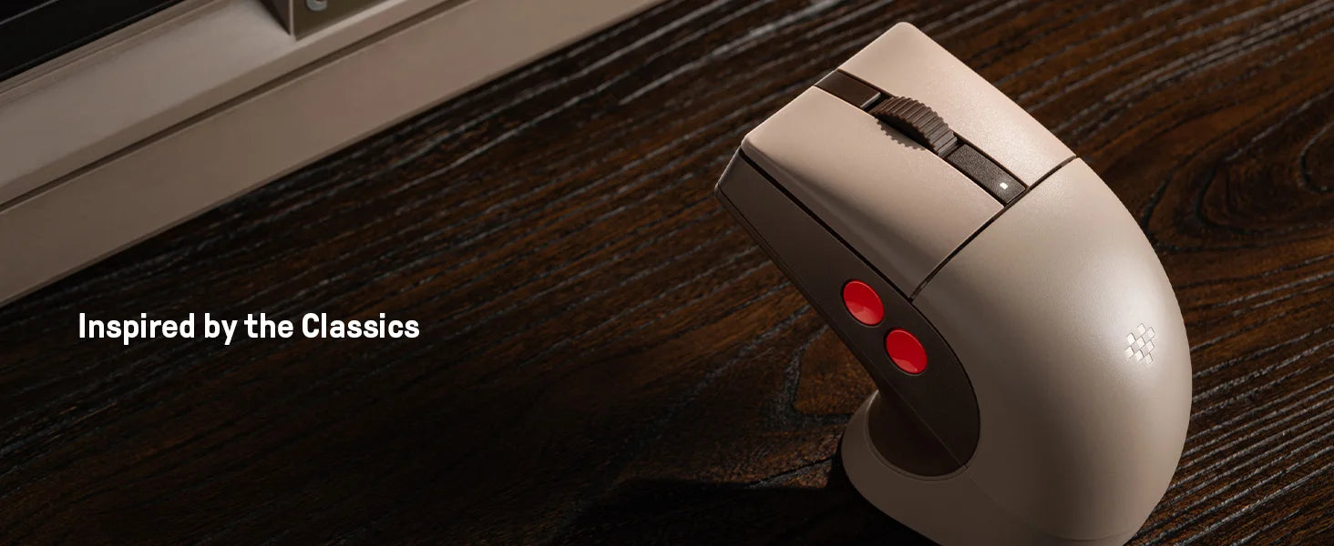 8Bitdo Retro R8 Mouse with Charging Dock Gaming Mosu with 4K Polling Rate for 8BitDo Retro Keyboard Game Accessories