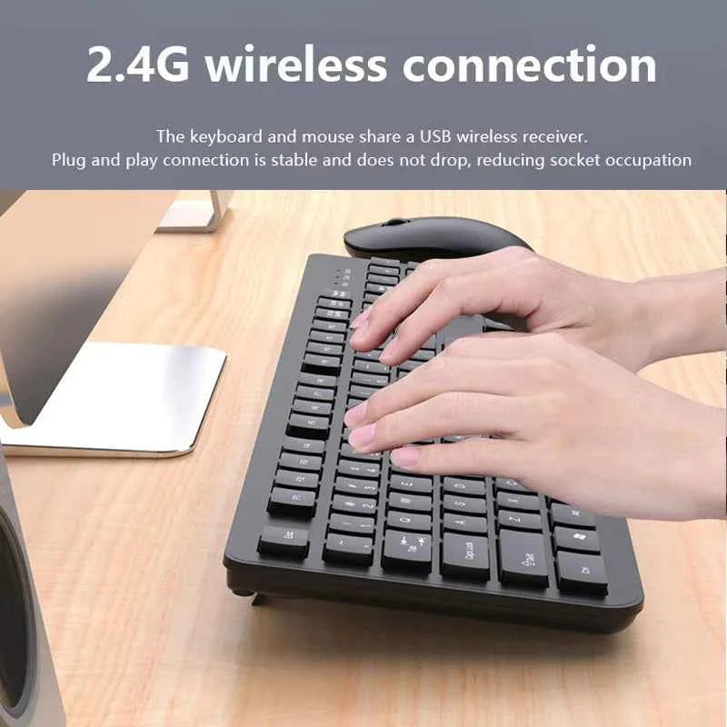 2.4GHz Wireless Keyboard Mouse Set Gaming Keyboard  Mouse Kit Tablet keyboard for Android TV Box Laptop PC Office Accessories