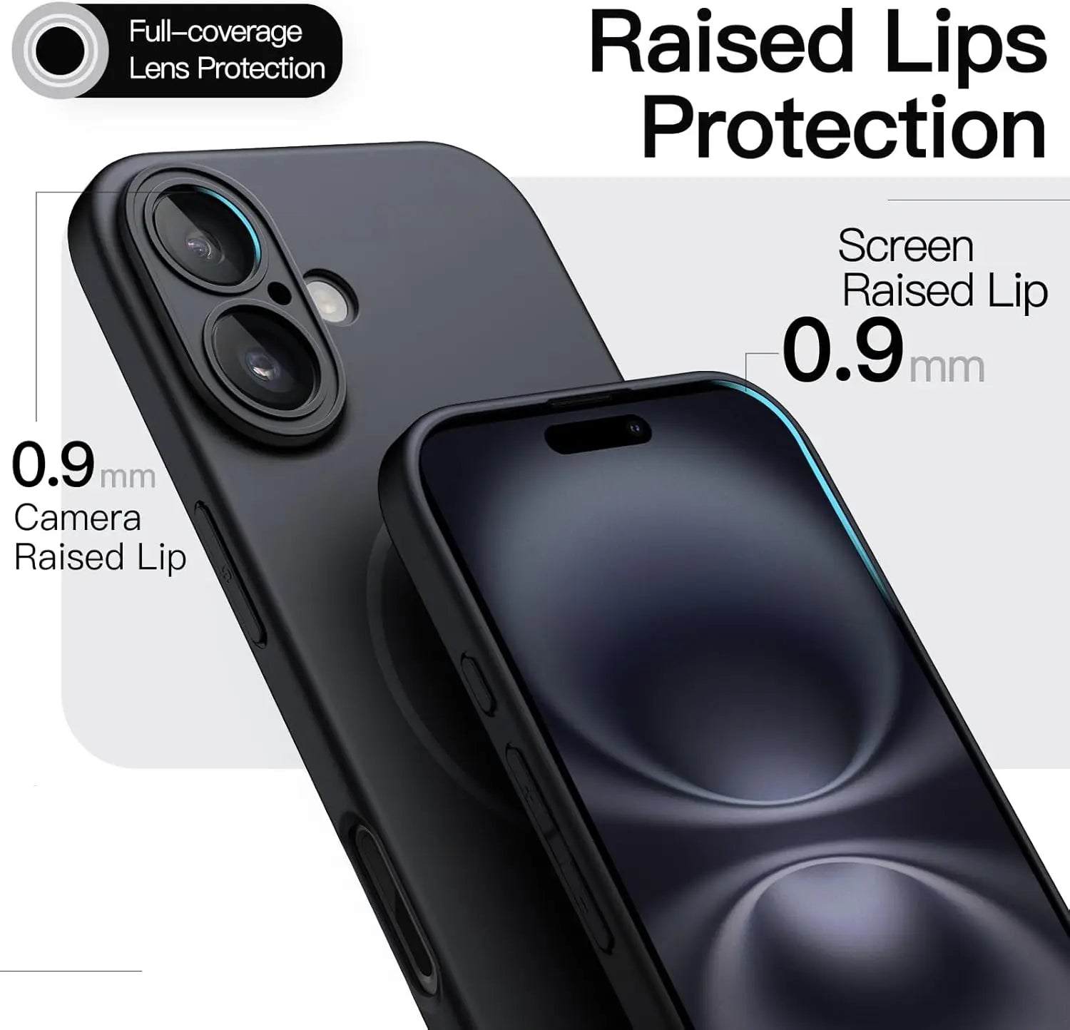 Ultra-Slim Magnetic Case for iPhone 16 6.1-Inch, Compatible with MagSafe, Full Camera Protection, Matte Finish