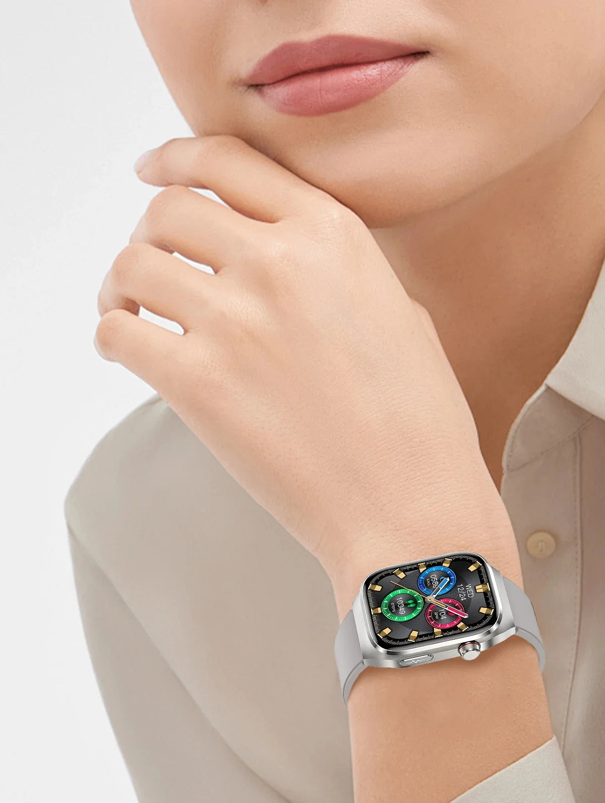New Nursing Level Blood Pressure Laser Therapy Diagnosis Smart Watch Men Women Clock ECG+PPG Uric Acid Lipid Heart Rate Watches