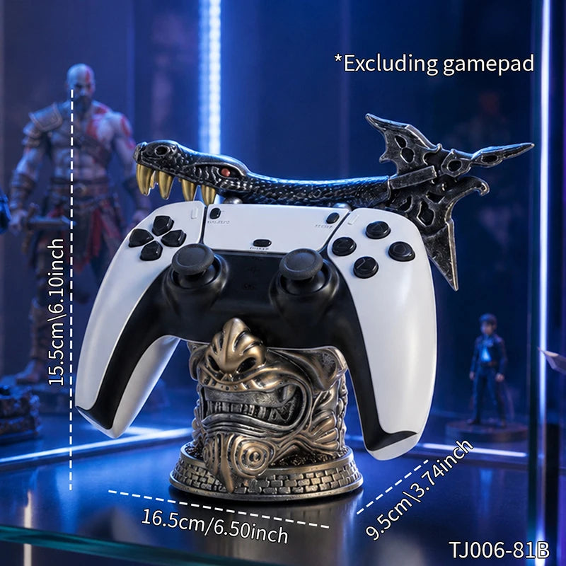 Creative Imitation Demon Resin Game Controller Stand Fit Ps5 Ps4 Xbox Switch Gamepad Support Desktop Decor Gaming Accessories