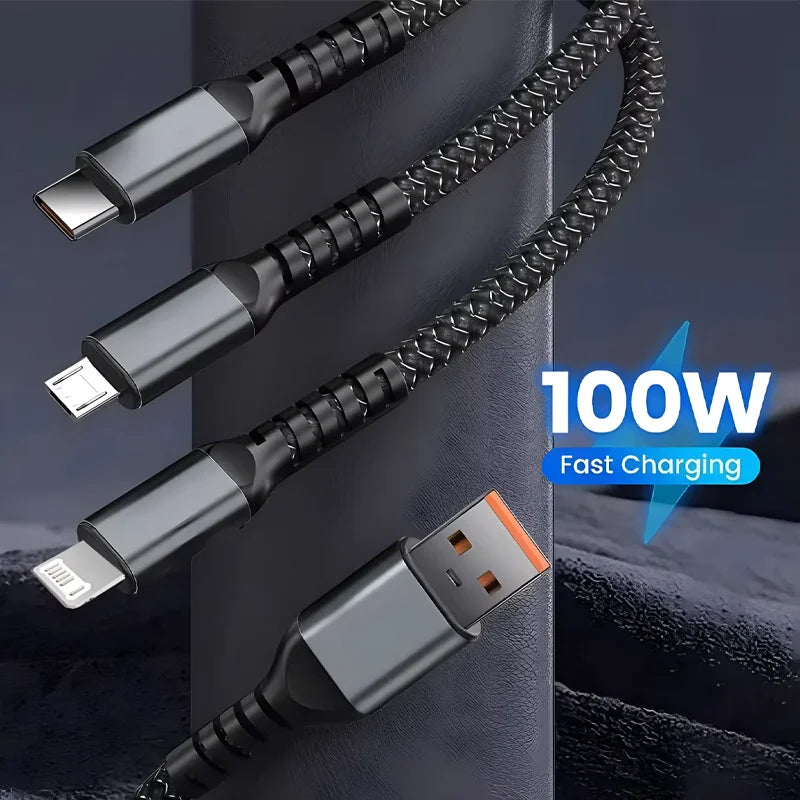 Branches 6A All-in-One Braided Charging Cable