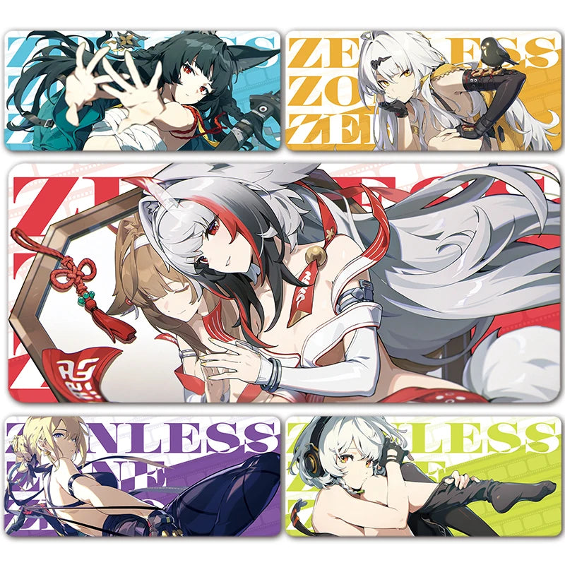 ZZZ Gaming Hoshimi Miyabi Ye Shunguang Mouse Pad Evelyn Ellen Zenless Zone Zero Keyboard Desk Mats XXL Anime Girls Mousepad