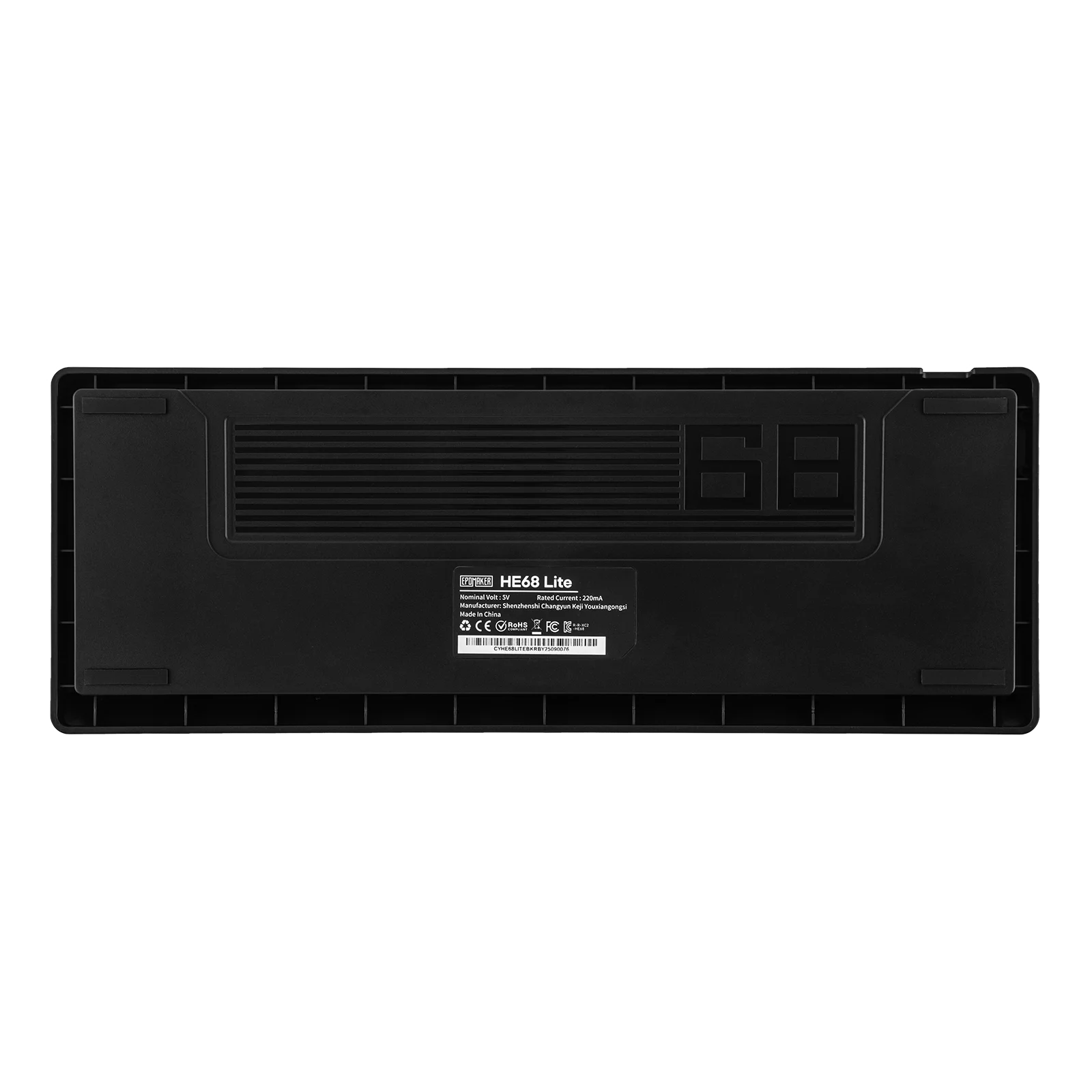EPOMAKER HE68 Lite 65% Layout Tray-Mounted Wired Hall Effect NKRO Magnetic Keyboard DKS SOCD 8kHZ Polling Adjustable Actuation