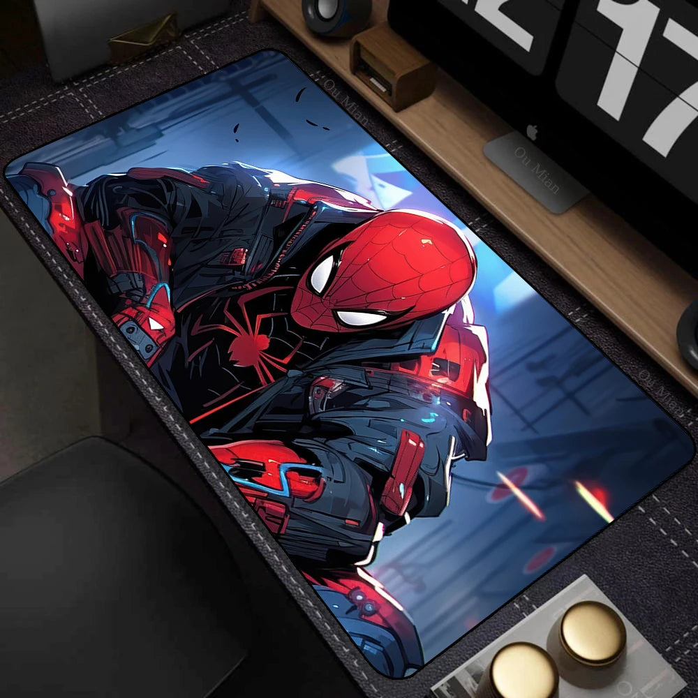 Spider-Man Mouse Pad Laptop HD Anime XXL Keyboard Pad Gamer Cabinet Mousepad PC Gaming Accessories Desk Mat Rubber Carpet