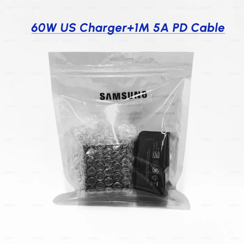 Samsung S26 Ultra original 60W Charger PD Type C Adapter EU Plug Fast Charge Samsung S25+ S25 S24 S23 S22 Ultra A57 Tab S10 S9