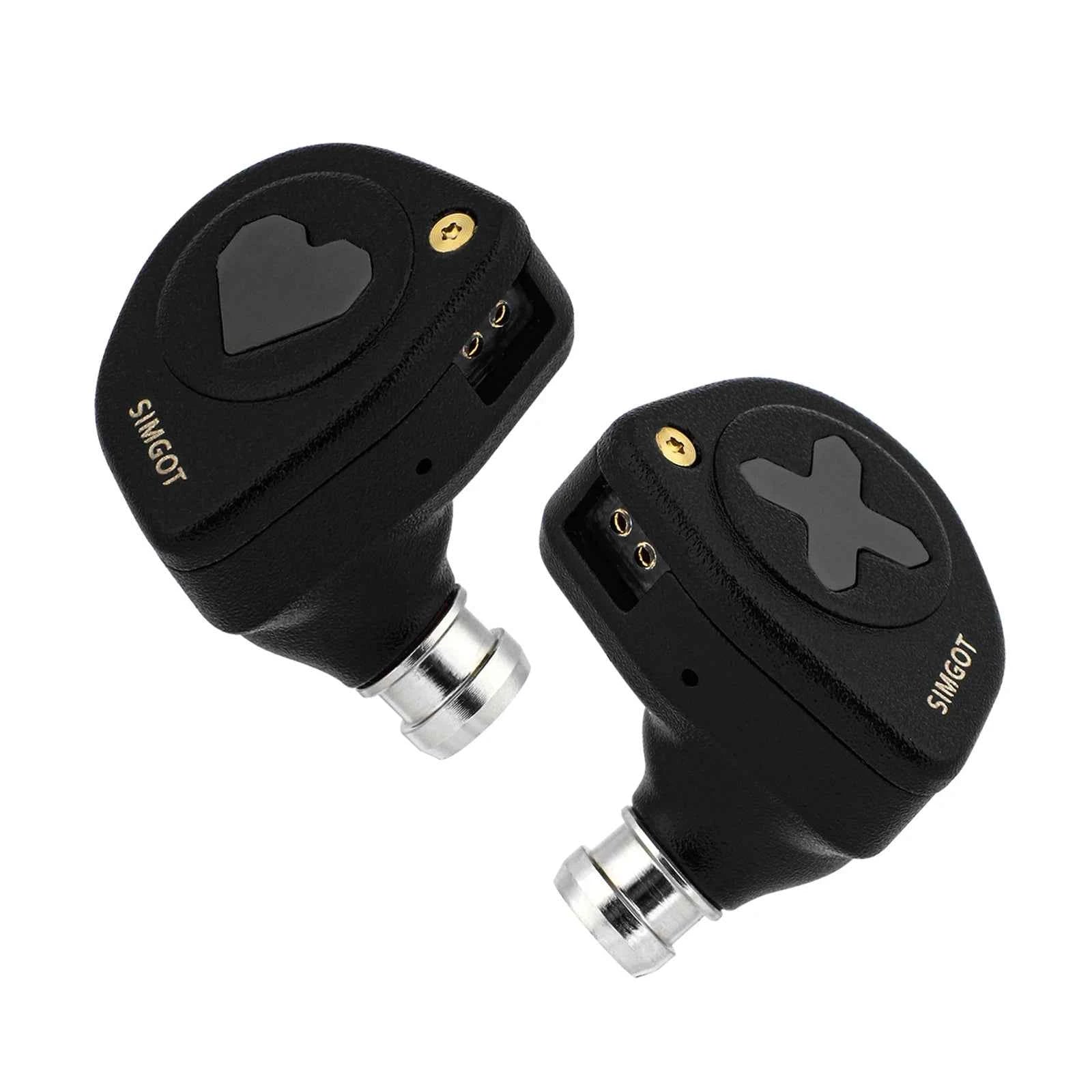 SIMGOT HBB EW300 1DD+1Planar+1PZT Hybrid Driver In Ear Monitor Wired Earbuds with Detachable Nozzles Silver-Plated OFC IEM Cable