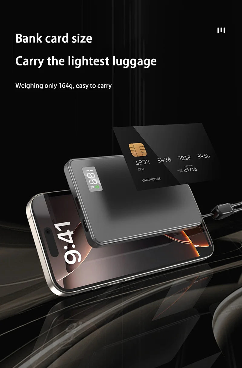Wireless Magnetic 500000mAh Power Bank Fast Charging Portable PD22.5W External Battery for Magsafe for iPhone17 Samsung Xiaomi