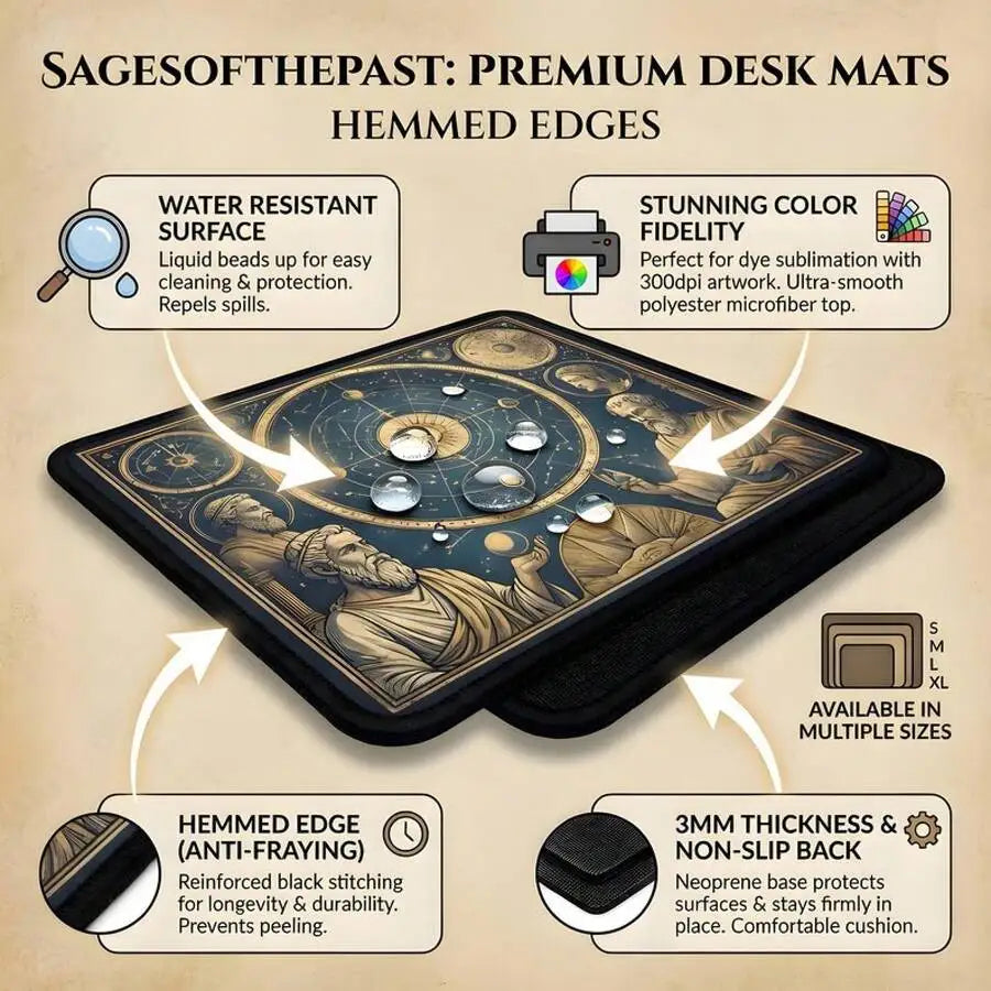 Aesthetic Desk Mat XL Gaming Mouse Pad Lofi Forest Mood Decor