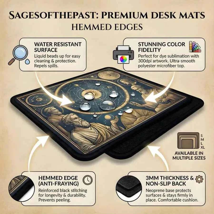 Aesthetic Desk Mat XL Gaming Mouse Pad Lofi Forest Mood Decor