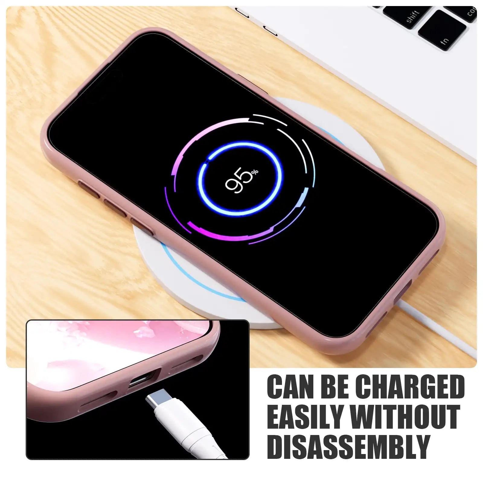 Compatible with Apple iPhone 13 Pro Case Clear with Color Design for Girls Women Soft TPU+PC Shockproof More Protective Girly for iPhone 13 Pro Case