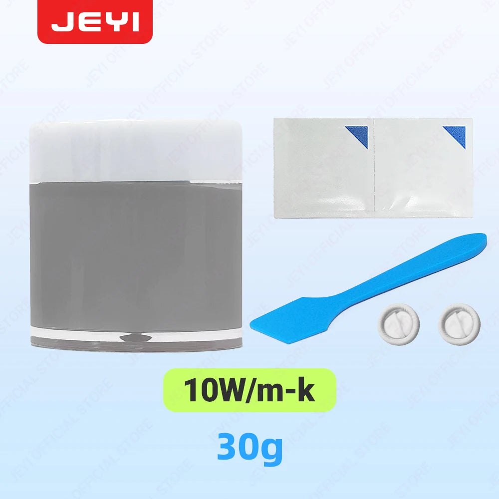 JEYI 10g High-Performance Thermal Paste – 10W/m·K Silicone Grease for CPU, GPU, VGA, Laptop & HeatSink Non-Curing, Easy to Apply