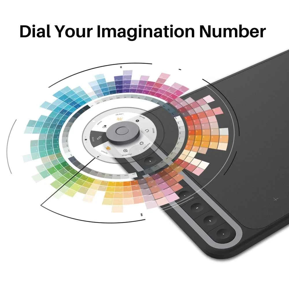 Huion Inspiroy Dial Q620M Graphic Tablet 8192 levels Wireless Drawing digital Pen Tablet with Dial for PC/Android