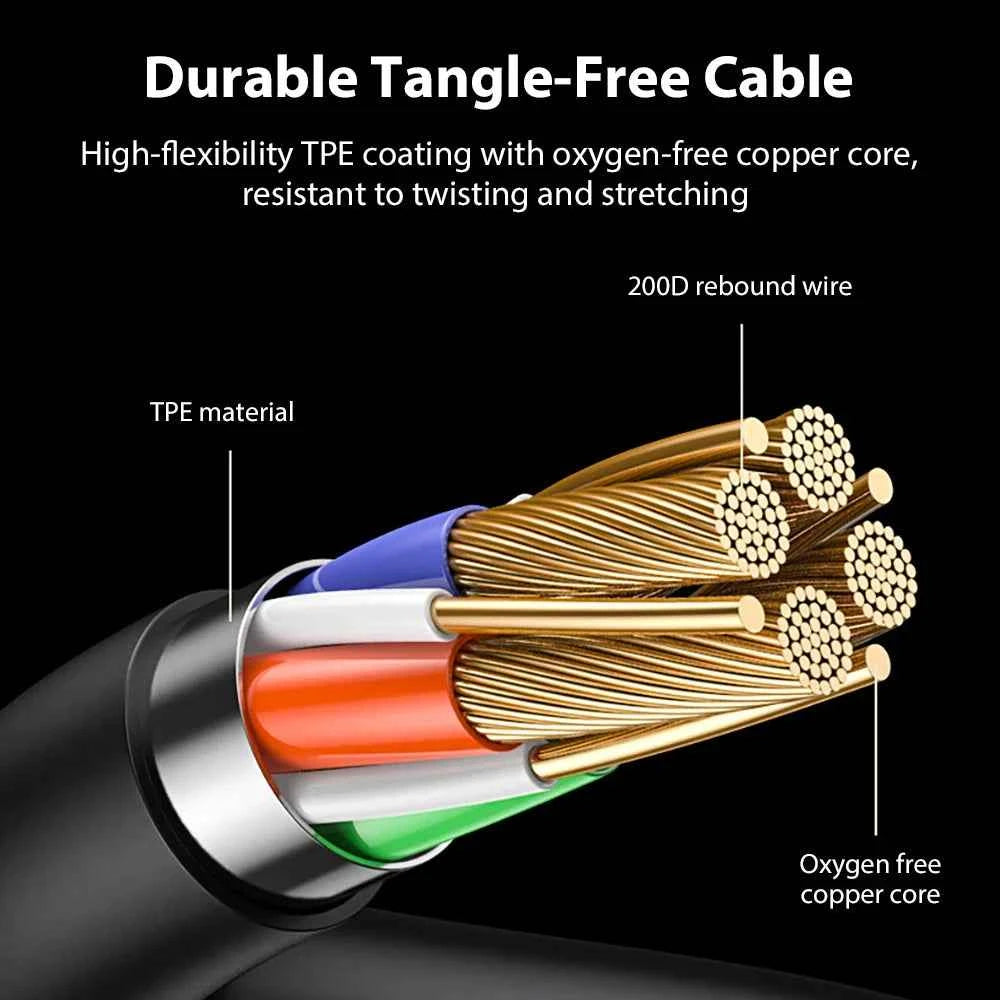 Type C 3.5mm Jack Earphones HiFi Stereoscopic Sound With Mic Wired Headphones Line Control Earbuds For Samsung iPhone 16 Headset
