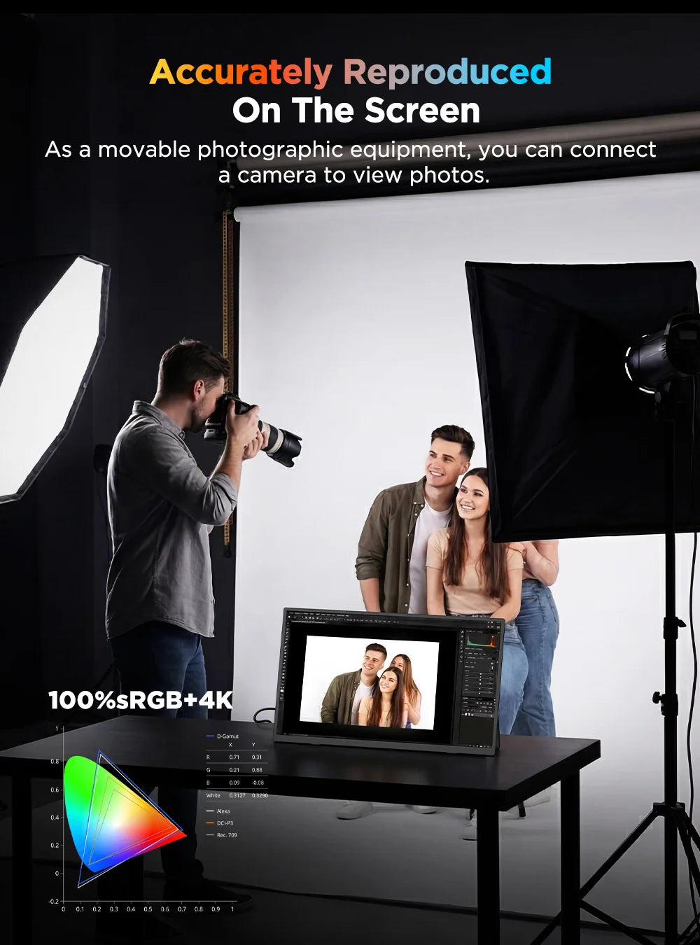 UPERFECT 4K Portable Touchscreen Monitor 15.7
