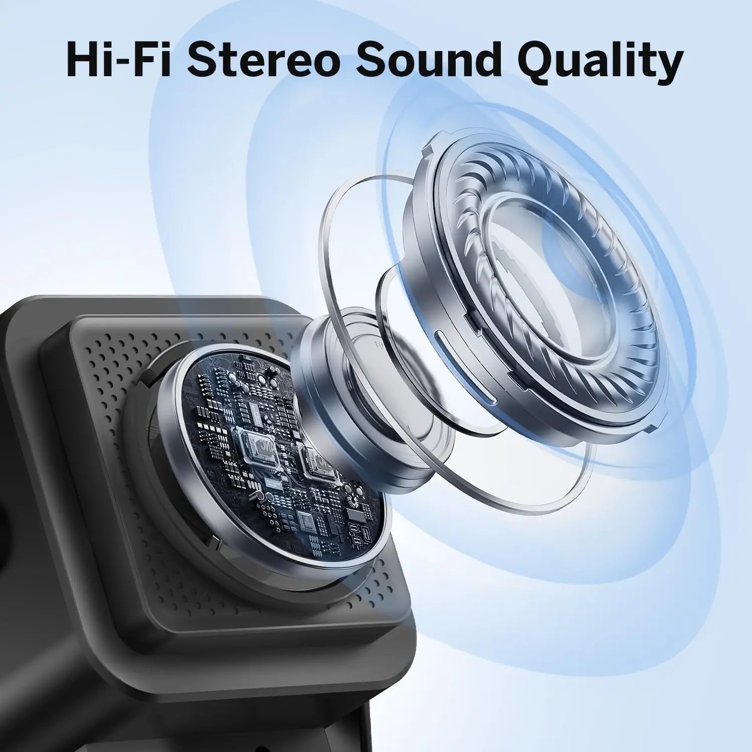 5 in 1 Wireless Induction Speaker with RGB Lights HIFI Sound Portable Bluetooth Phone Holder 8 Modes Auto-Induction Christmas Gift