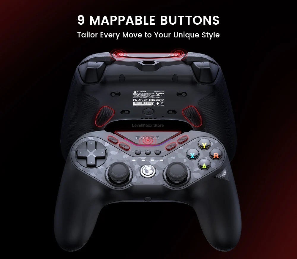 GameSir Tarantula Pro T3 Pro Wireless Gaming Controller with Gamesir Mag-Res TMR Sticks RGB Lighting Effect for Switch PC IOS