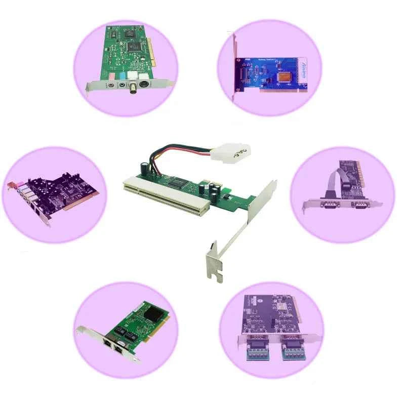 PCI-Express X1/X4/X8/X16 to PCI Coverter PCIE Extend Card Video Capture Audio Card Adapter