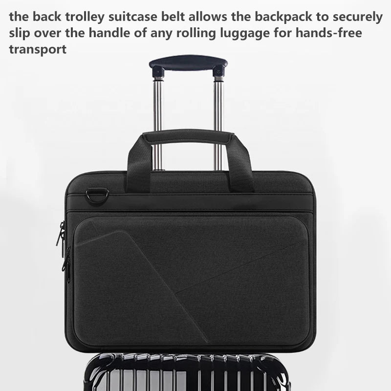 14 15.6 inch Laptop Case Hard Shell Laptop Shoulder Bag Men Women Business Briefcase for MacBook Pro 16 M4 Huawei Lenovo HP Dell