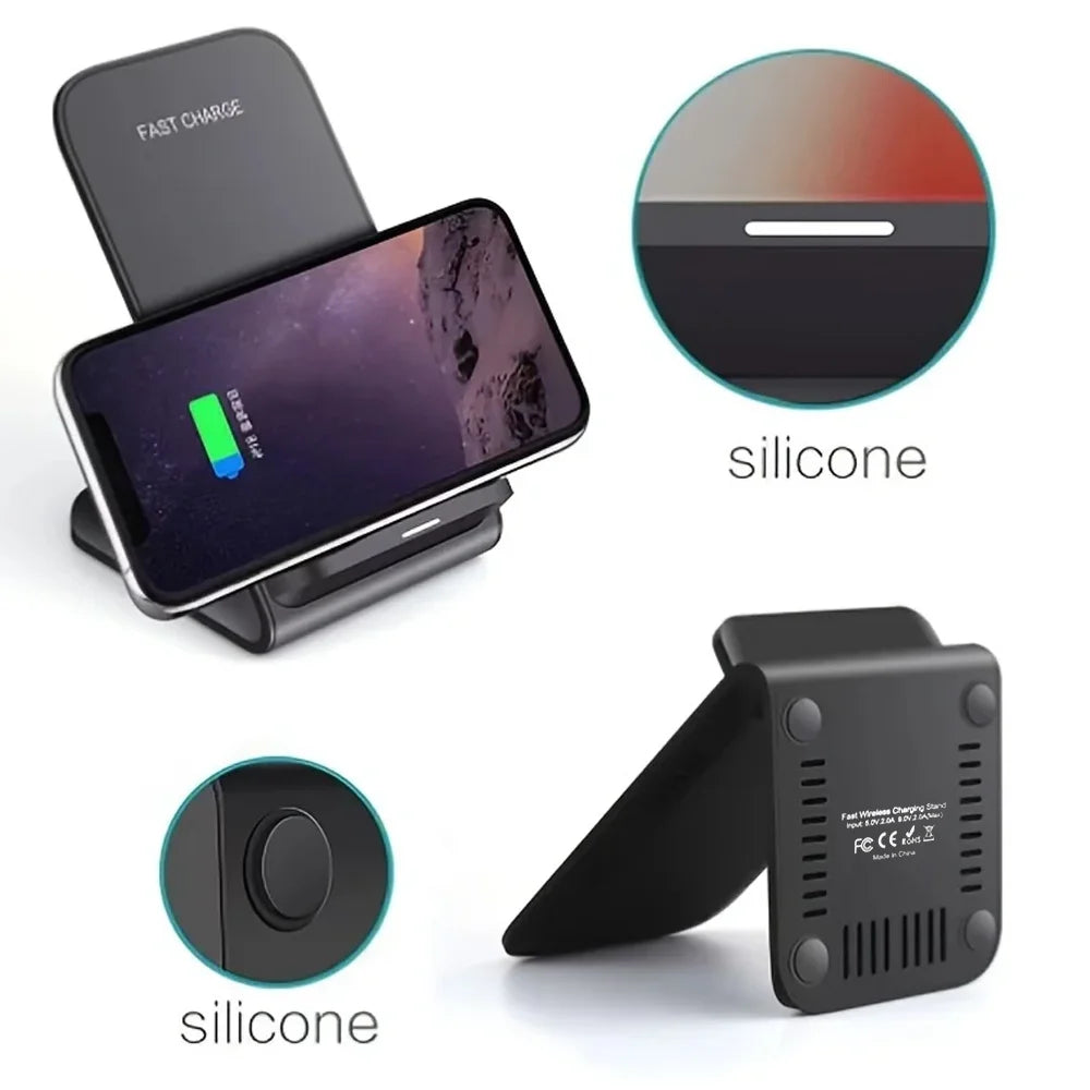 30W Wireless Charger Fast support for Samsung S26-S21 Ultra Quick Charging Stand For iPhone 17-12Pro Max Xiaomi 17 14