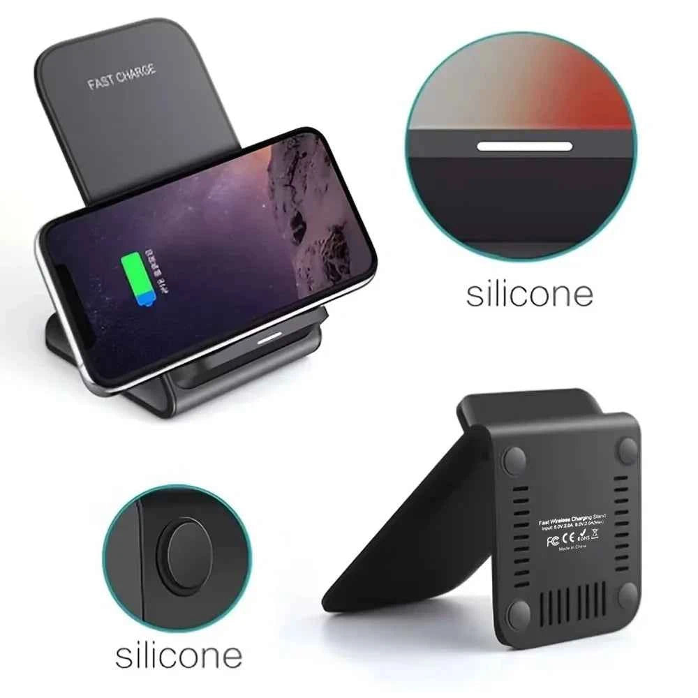30W Wireless Charger Fast support for Samsung S26-S21 Ultra Quick Charging Stand For iPhone 17-12Pro Max Xiaomi 17 14