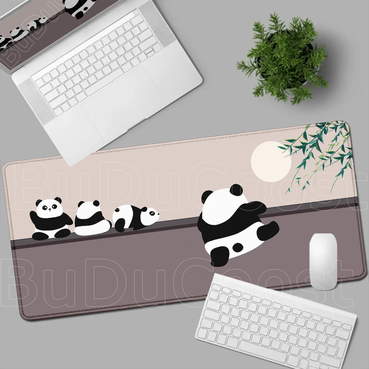 HD Printing Kawaii Anime Panda Mouse Pad Large Computer Office PC Game Table Mats XXL Gaming Keyboard Pad Cute Animals Desk Pads