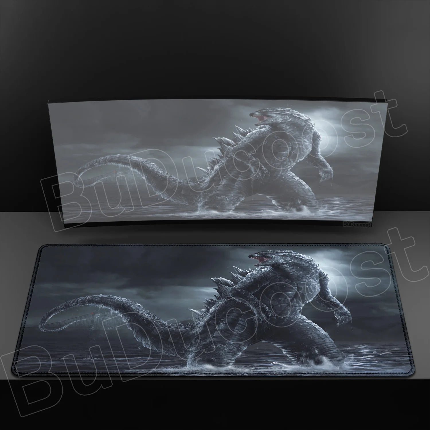 G-Godzillaes Mouse Pad Personalized Pattern 900x400mm XXL Lockedge Office Laptop Game Computer Desk Mat Table Keyboard Mouse Pad