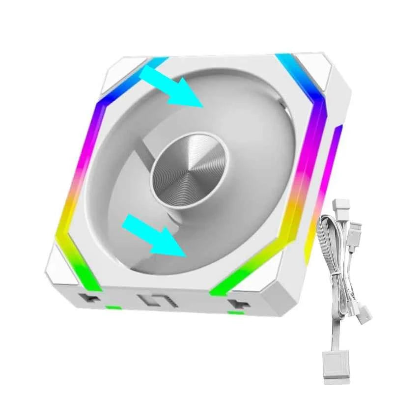 JUMPEAK CS120 ARGB Cooling Fan, 360mm/240mm, Modular Stackable Splicing PWM Silent RGB Fans For Gaming PC Case