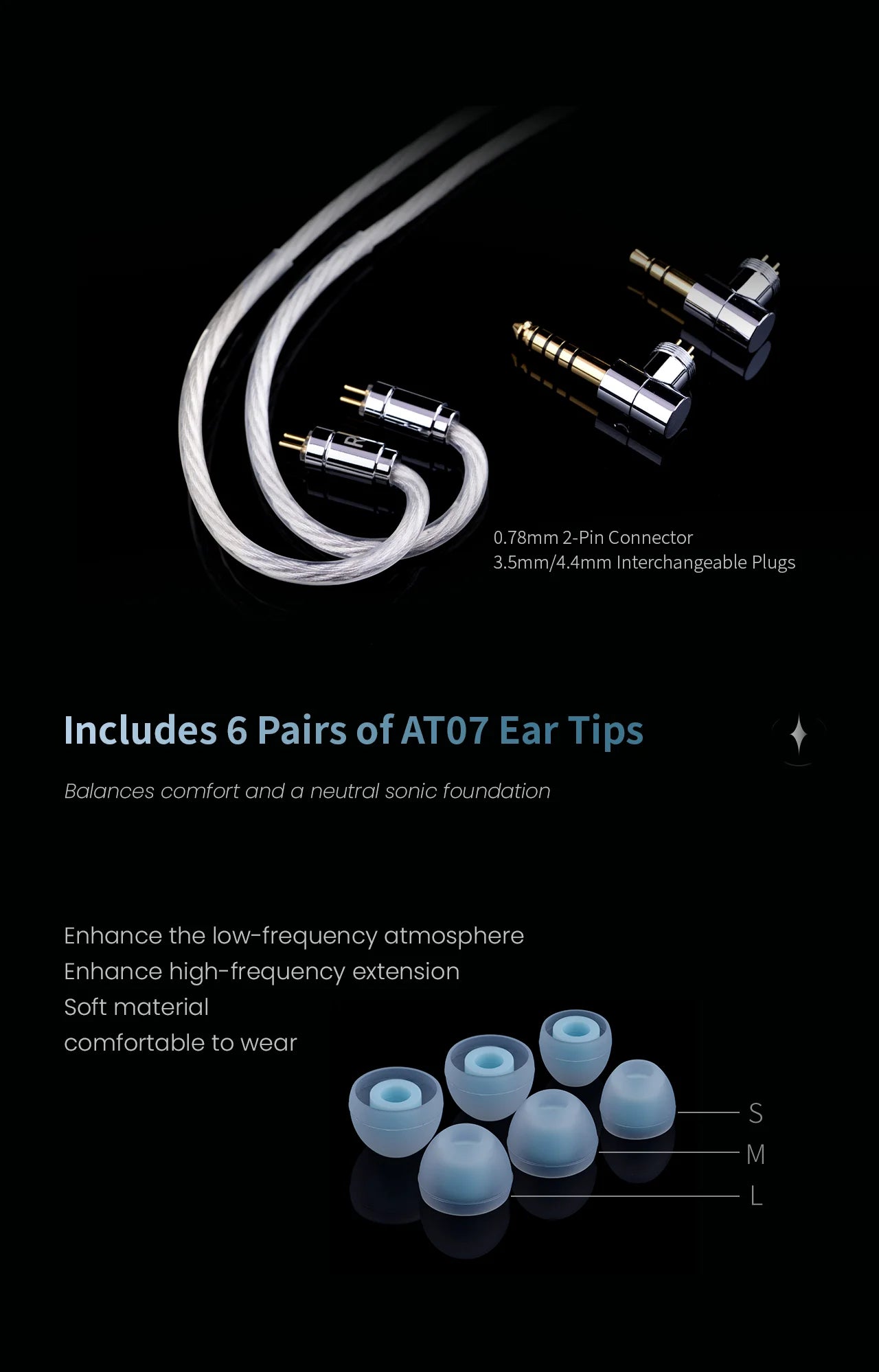 EPZ P40 PZT Ceramic In-Ear Hi-Fi Monitoring Headphones 2DD+1Planar Hybrid Drivers 3.5/4.4 Replaceable Copper Silver-Plated Cable