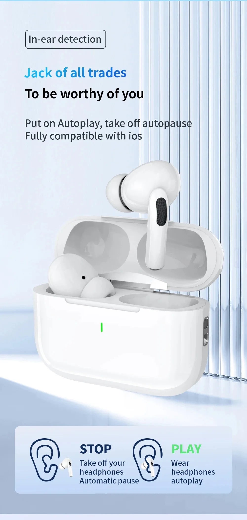 UEESFIT A5 TWS Bluetooth Earphones Hifi Sound Headphones Sport Headset True Wireless Earphones Noise Canceling Earbuds For Phone