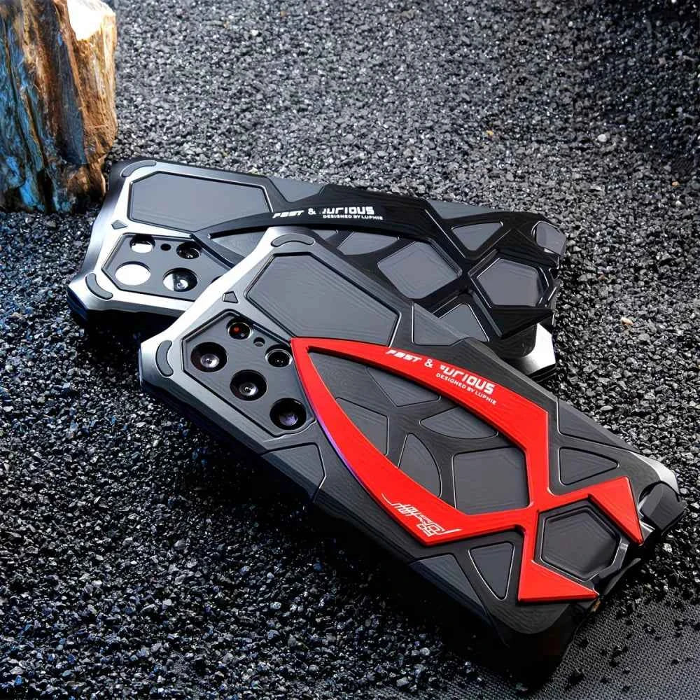 Military Grade Heavy Armor Metal Phone Case for For Samsung Galaxy S26 S25 S24 S23 S22 Ultra Luxury Shockproof Back Cover Bumper