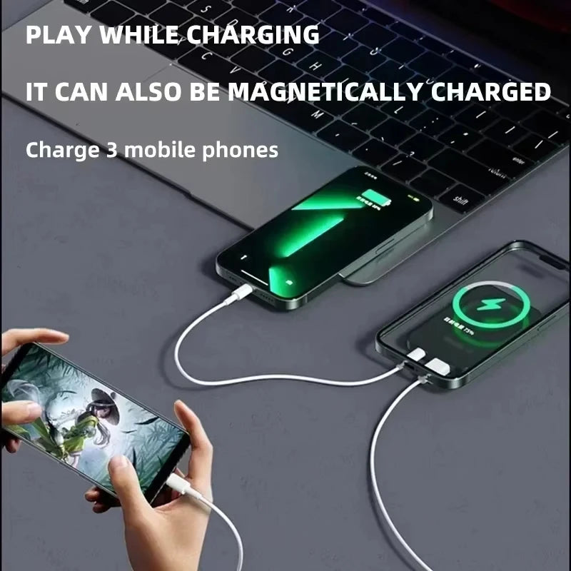 Magnetic Wireless Power Bank 200000mAh 22.5W Fast Charging External Battery Charger For Huawei Samsung iPhone PD 20W Powerbank
