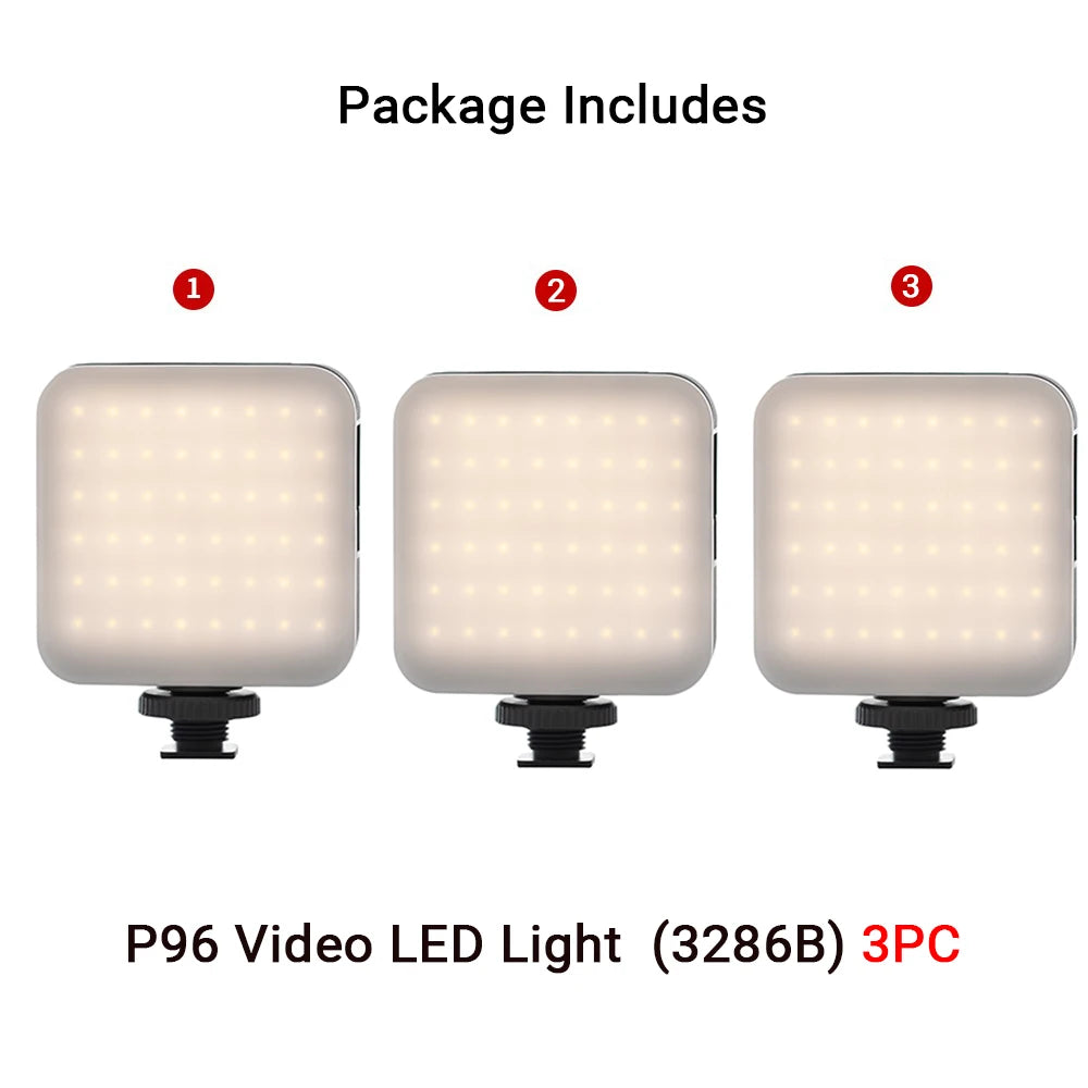 SmallRig P96 LED Video Light  Mini LED Camera Lights 2200mAh 6500k Zoom Photo Video Lighting for Youtube Tiktok Vlog Fill Light