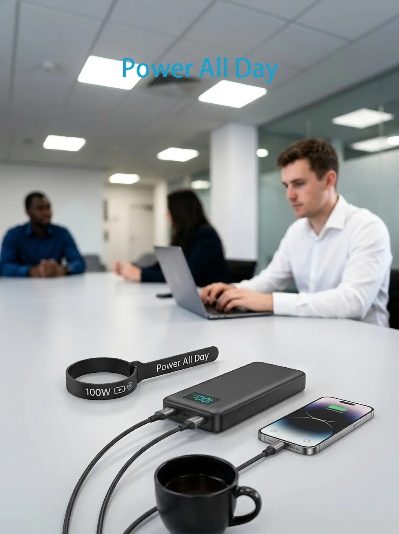 10000mAh Ultra Slim Portable Charger USB C with LED Flashlight 18W Fast Charge Type C Power Bank for Samsung Galaxy S26 S25 Ultra S24 Google Pixel iPhone 17 16 15 14 plus