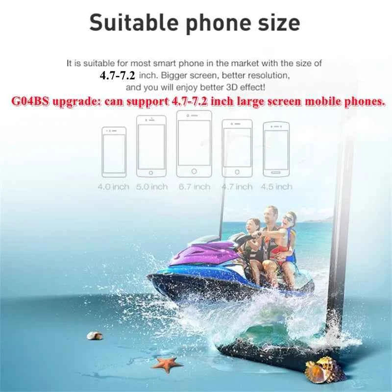 Wireless Virtual Reality Glasses IMAX Huge Screen 3D Glasses Google Cardboard Box VR Headset for 4.7-7.2