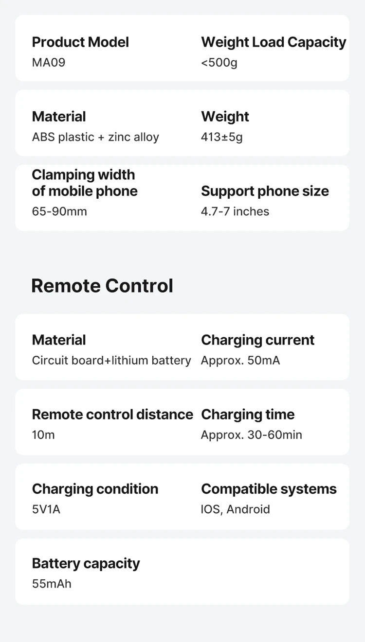 Ulanzi MA09 1.8m Selfie Stick Tripod for iPhone 17 15 Android Phone with Remote Control Panoramic Ball Head Holder U200 VL49 Kit
