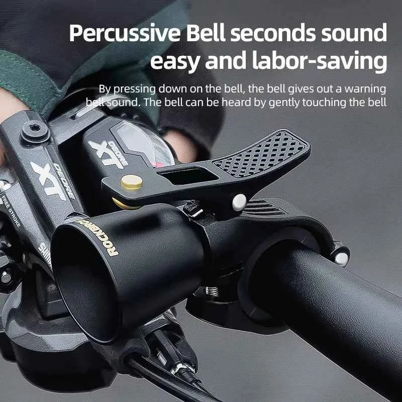 ROCKBROS Local Shipping Bicycle Bell MTB 100db Alloy  Bike Ring Copper Horn Warning Safe Crisp Cycling Bells Accessorie