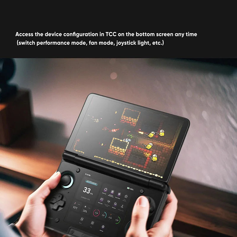 AYN THOR Flip Up Handheld Game Console 6''IPS 4K Ultra HD Screen Game Console Support Wi-Fi7+BT5.3 The Best Gift for A Friend Pocket Player Console