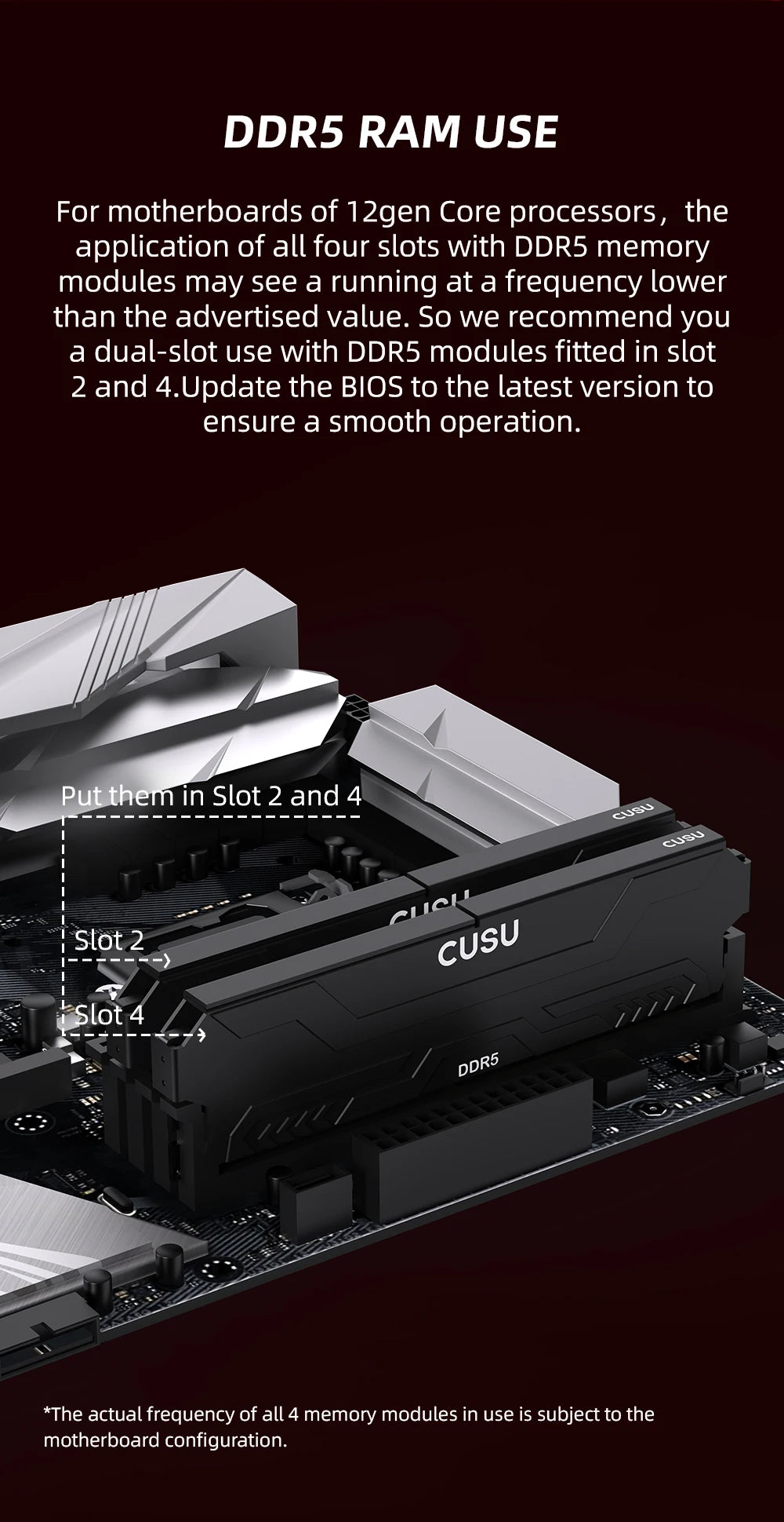 CUSU RAM DDR4 8GB 16GB Memory 3200MHz 3600MHz DDR5 5600MHz 6400MHz Desktop Ram 288pin Udimm for Intel AMD Motherboard