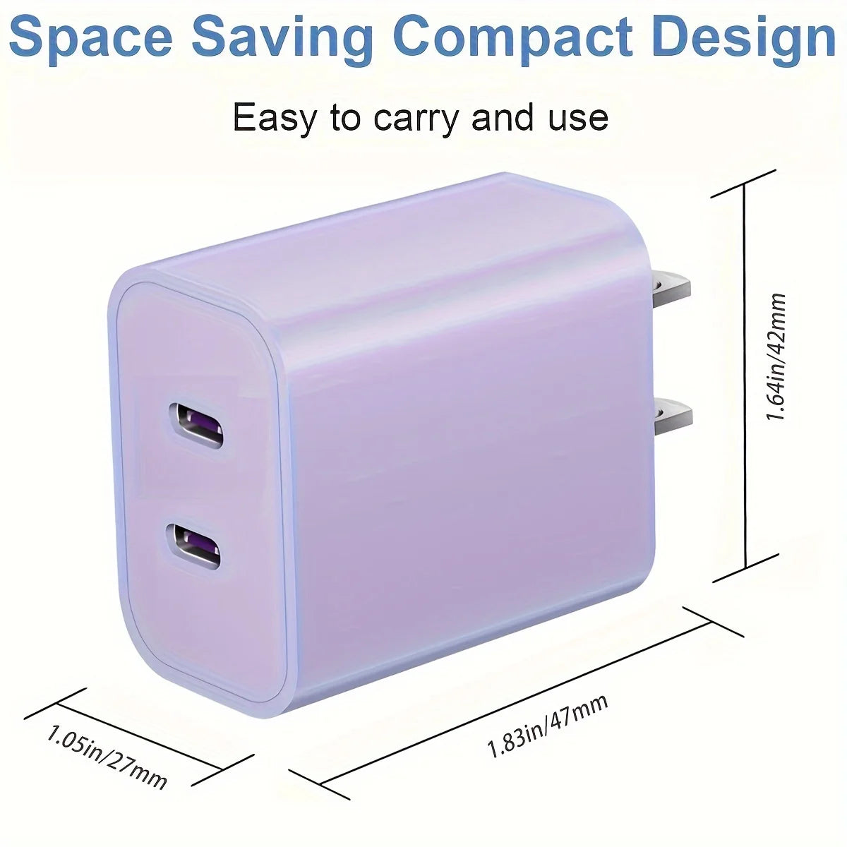 For IPhone16 Charger, 40W Type C Fast Wall Charger With 6.6FT USB-C Cable For IPhone16/15/15 Plus/15 Pro/15 Pro Max, IPad