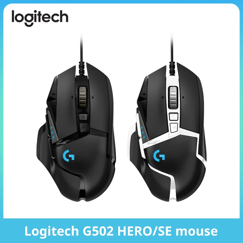 Original Logitech G502 HERO LIGHTSPEED Wired Gaming Mouse Wireless 2.4GHz HERO 25600DPI RGB Suitable For E-Sports Gamers Mouse