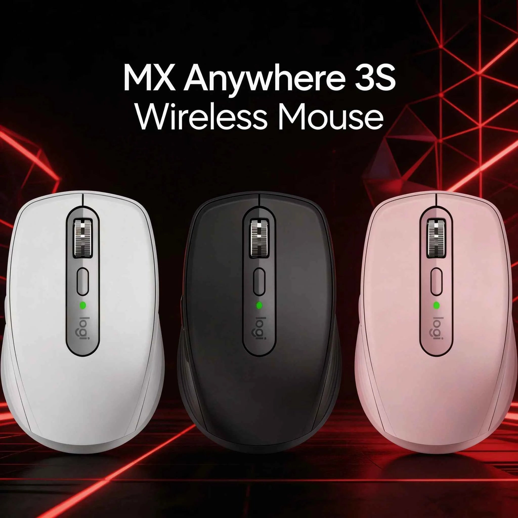 Logitech MX Anywhere 3S Business Elite Wireless Mouse Premium Design Multi-Device for Executive Office PC Computer Accessories