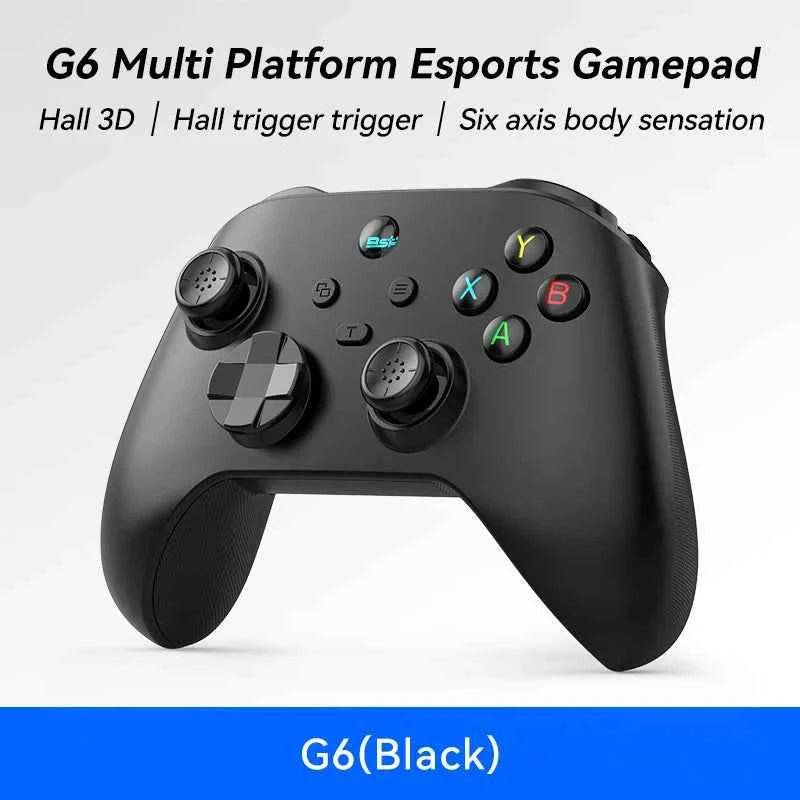 G6 wireless  mobile game controller with Hall trigger and Hall joystick supporting switch/pc/android/IOS