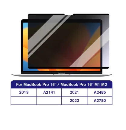 Magnetic Privacy Screen Protector for Macbook Pro 16 inch 16.2 2019 2021 2023 A2485 M1 M2 A2780 A2141 A2991 Laptop Filter Shield