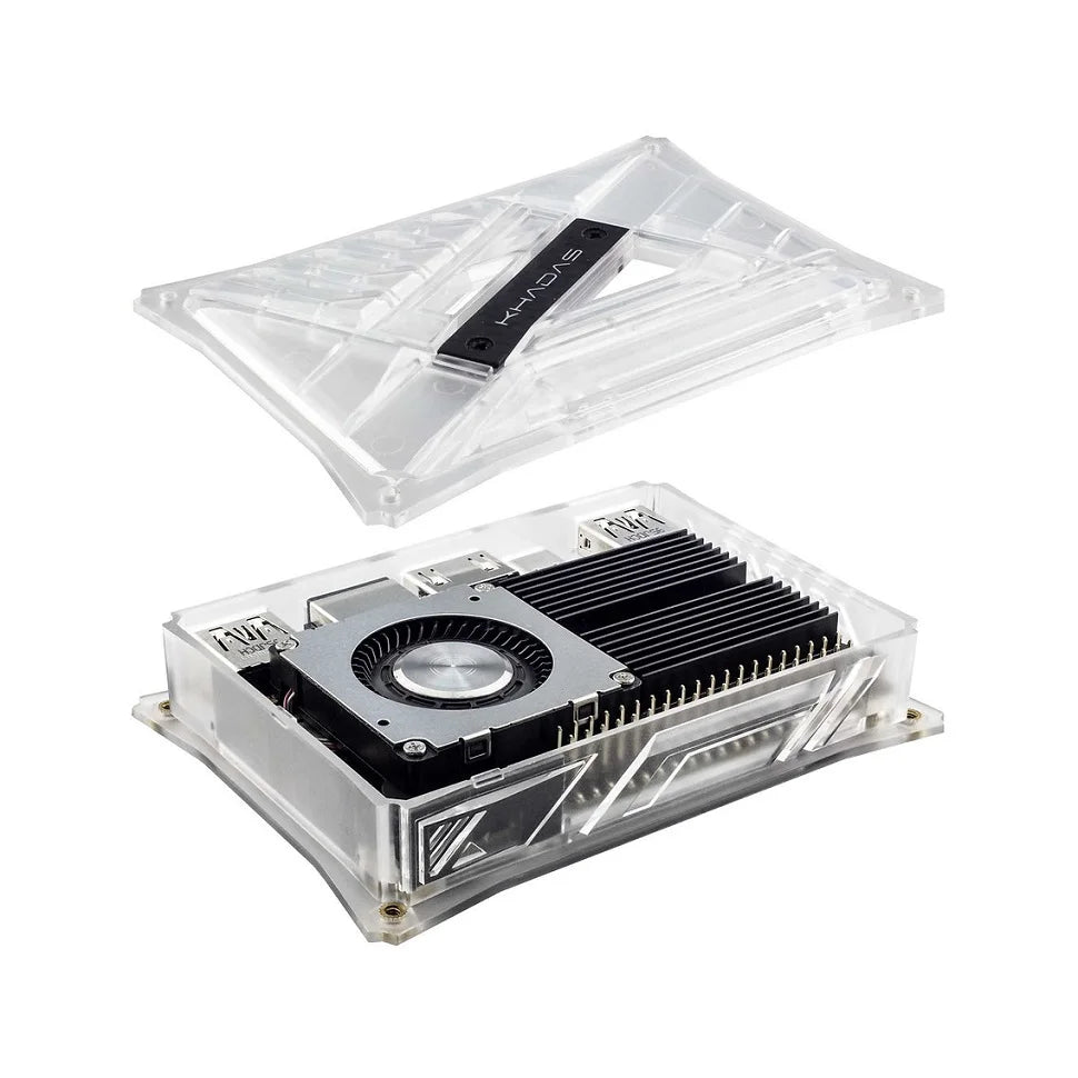 Khadas New VIMs Heatsink For Vims & Edge-V SBC  Single Board Computer compatible 3705 Cooling Fan/DIY Case