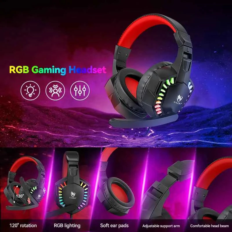 5-in-1 Set Gaming Combo Keyboard 4-color Breathing Light Mouse 3.5mm Gaming Headset Gaming Speaker Anti-slip Mouse Pad NEW HOT