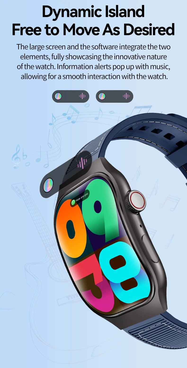 LAXASFIT New Bluetooth Call Smart Watch for Men 2.01