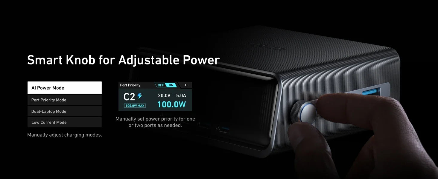 Anker A2345-CN Prime 250W GaN Charger Prime USB C Charging Station,Ultra-Fast 6-Port, 2.26