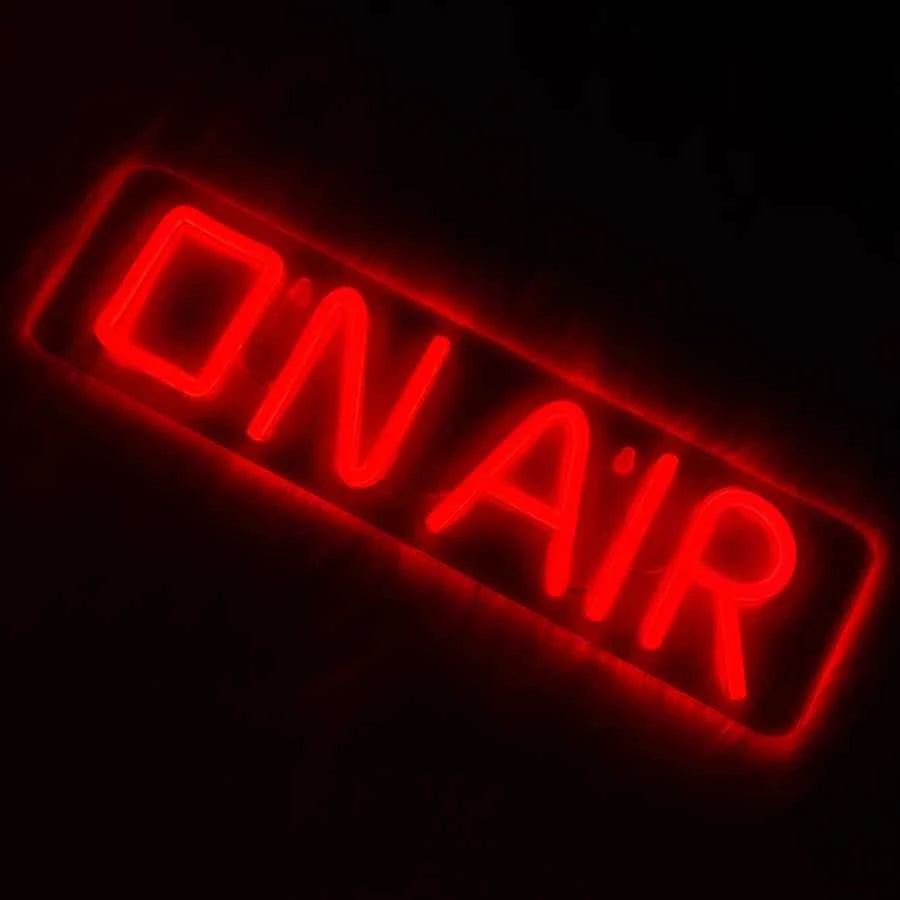 ON AIR Neon Signs, LED Studio Live Decorative Lights,  USB Connected, for Streamers Influencers Gamers  Party Decoration